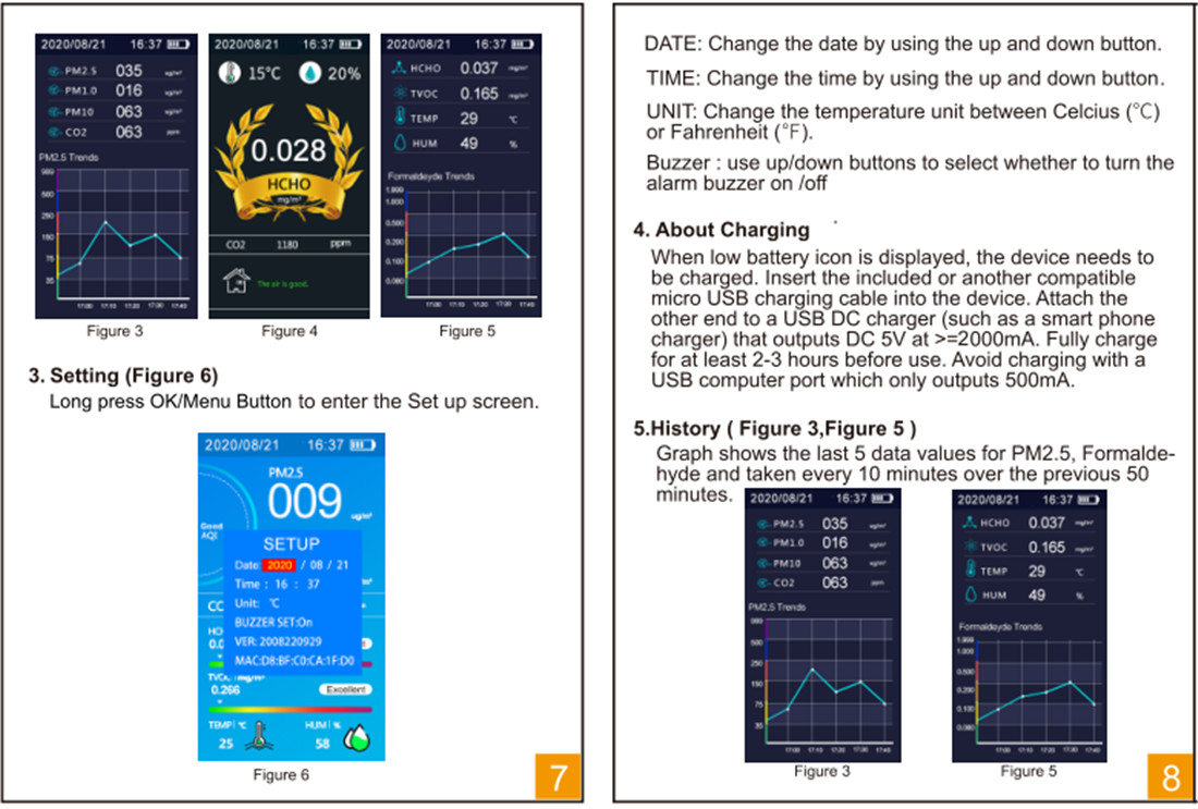 DM73B Wi-Fi Air Quality Detector(DM7B -wifi)