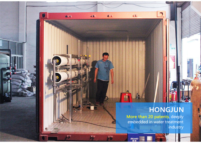 Pretreatment 8t/H Mobile Water Purification Plant Dow / Hydranautics / GE Membrane Type