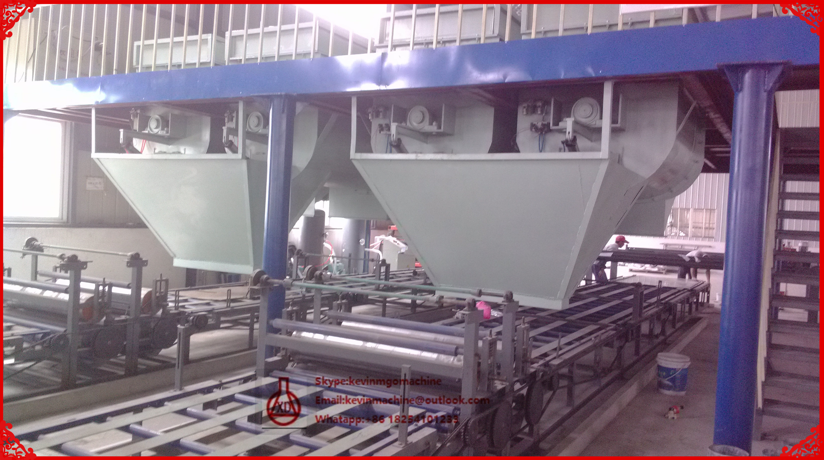 Magnesium Oxide Board Production Line , Semi Automatic Gypsum Board Machinery