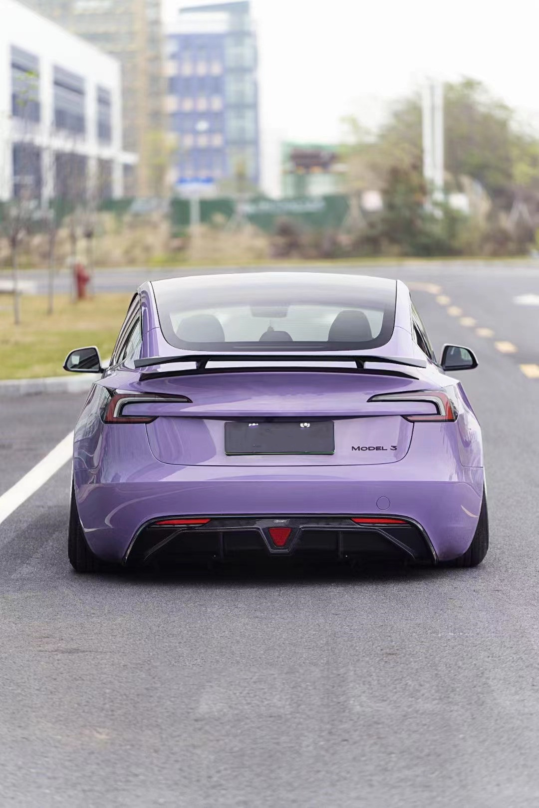 Carbon Fiber Tesla Model 3 Body Kit New Repair Tesla Side Skirt Front Lip Diffuser
