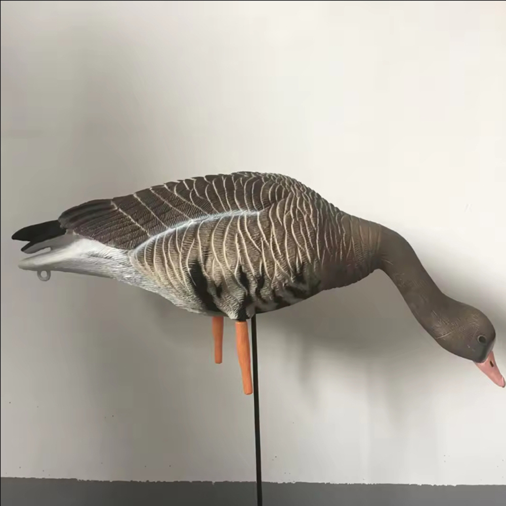 350g Real Like Size Specklebelly Goose Decoys Full Body Floating For Hunting