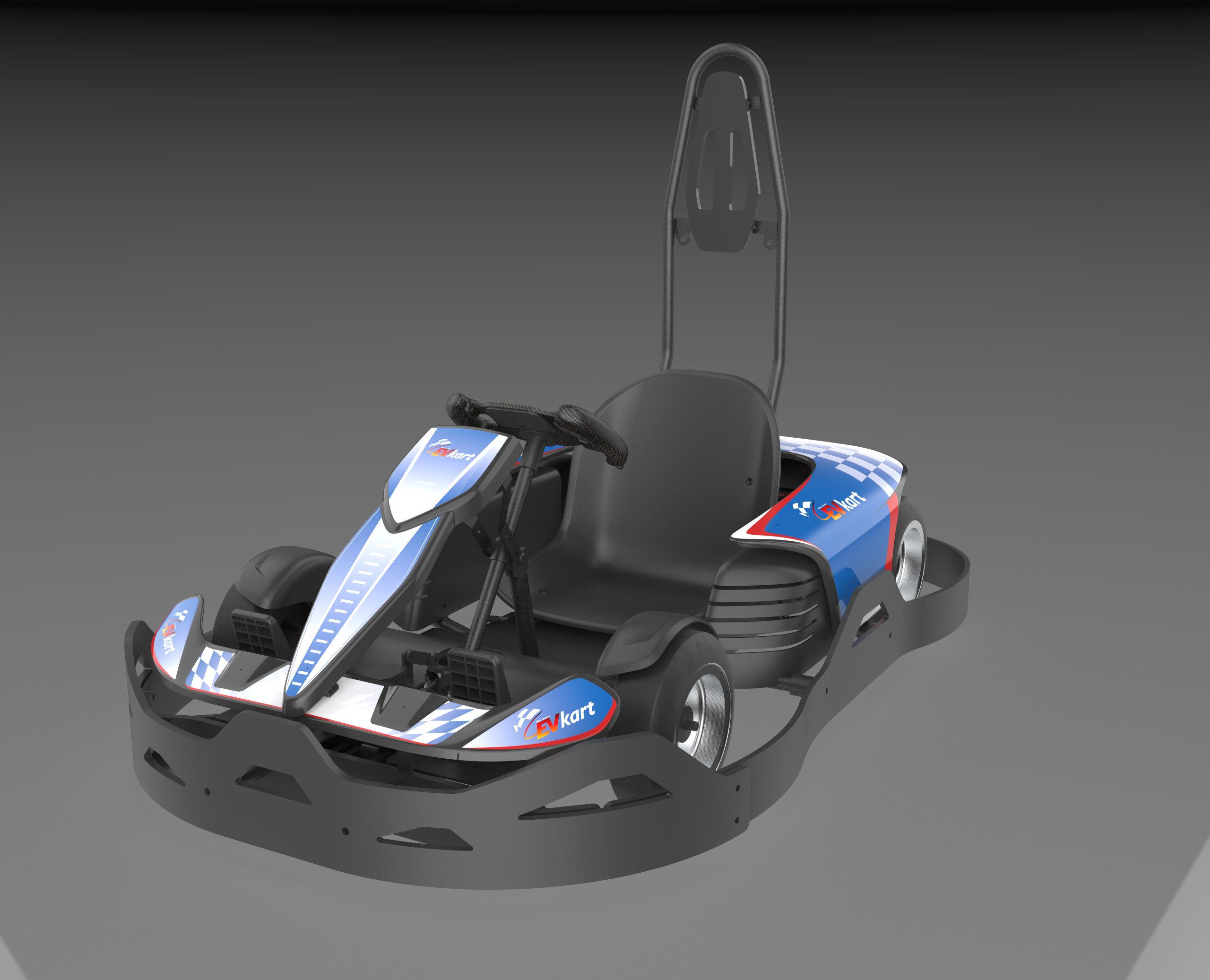 Kids Pedal Karting Electrical Go Kart , 750w Adult Mini Go Kart