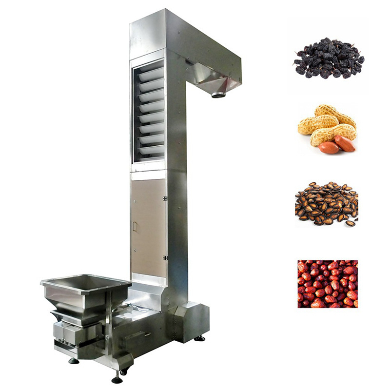 High Speed Height Customized Food Grade Z Shape /Type Bucket Elevator Conveyor