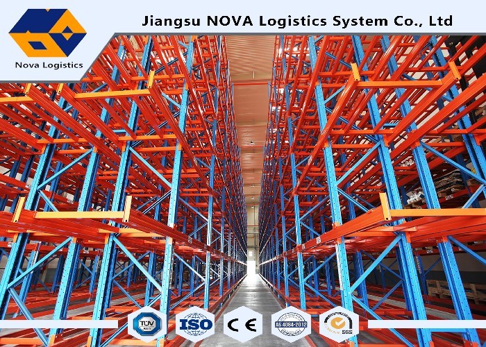Q235B Adjustable Epoxy Coating VNA Pallet Racking For Industrial Warehouse