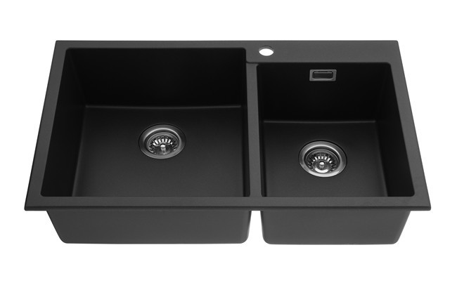 30 Inch 60/40 Double Bowl Granite/Quartz Composite/Acrylic Resins Sink