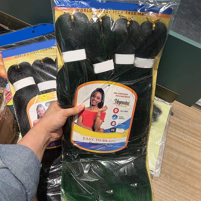 100g Pre Separated Braiding Hair 24 Inch Unfolded 48 Inch Hair Extension For Custom Braids