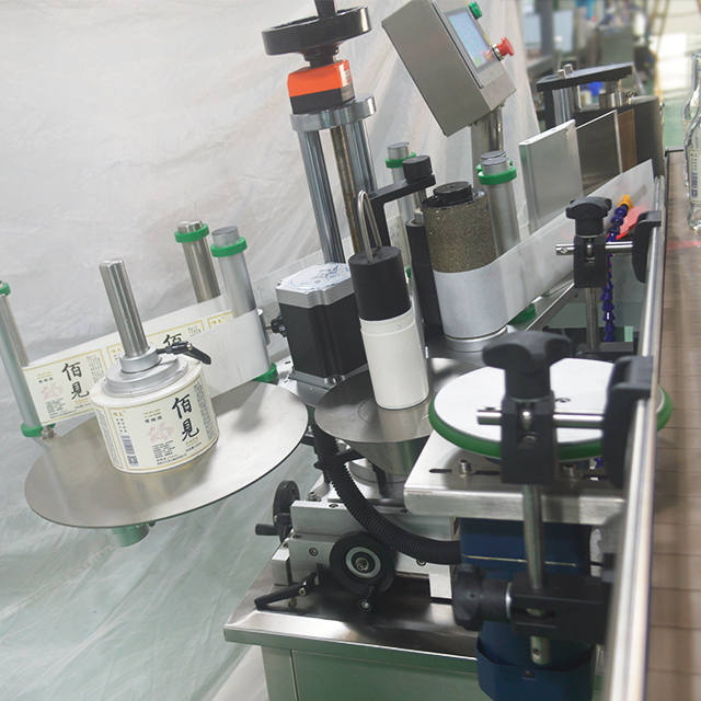 s Wine Bottle Soy Sauce Round Bottle Labeling Machine with 280mm Label Outside Diameter