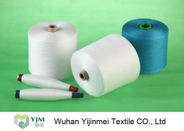 Dyed Colored Ring Spun 100 Percent Polyester Yarn High Strength For Sewing