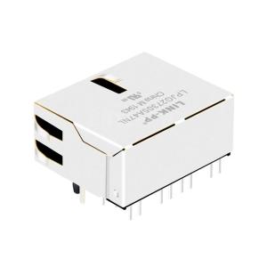 LPJG27305A47NL 10/100/1000 Base-T Tab Up 1x2 Port RJ45 Modular Jack