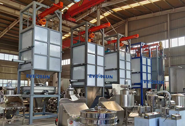 FIBC Bulk Bag Dumping Station For Powders / Particles / Lumps