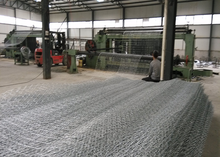 80 X 100mm 2.40mm Gabion Wall Wire Mesh For Channel Revetment
