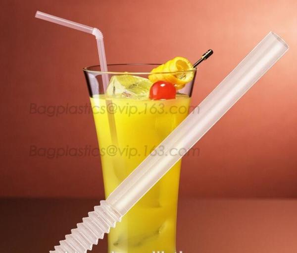 Corn starch 100% biodegradable PLA drinking straw, PLA straw for cold drink