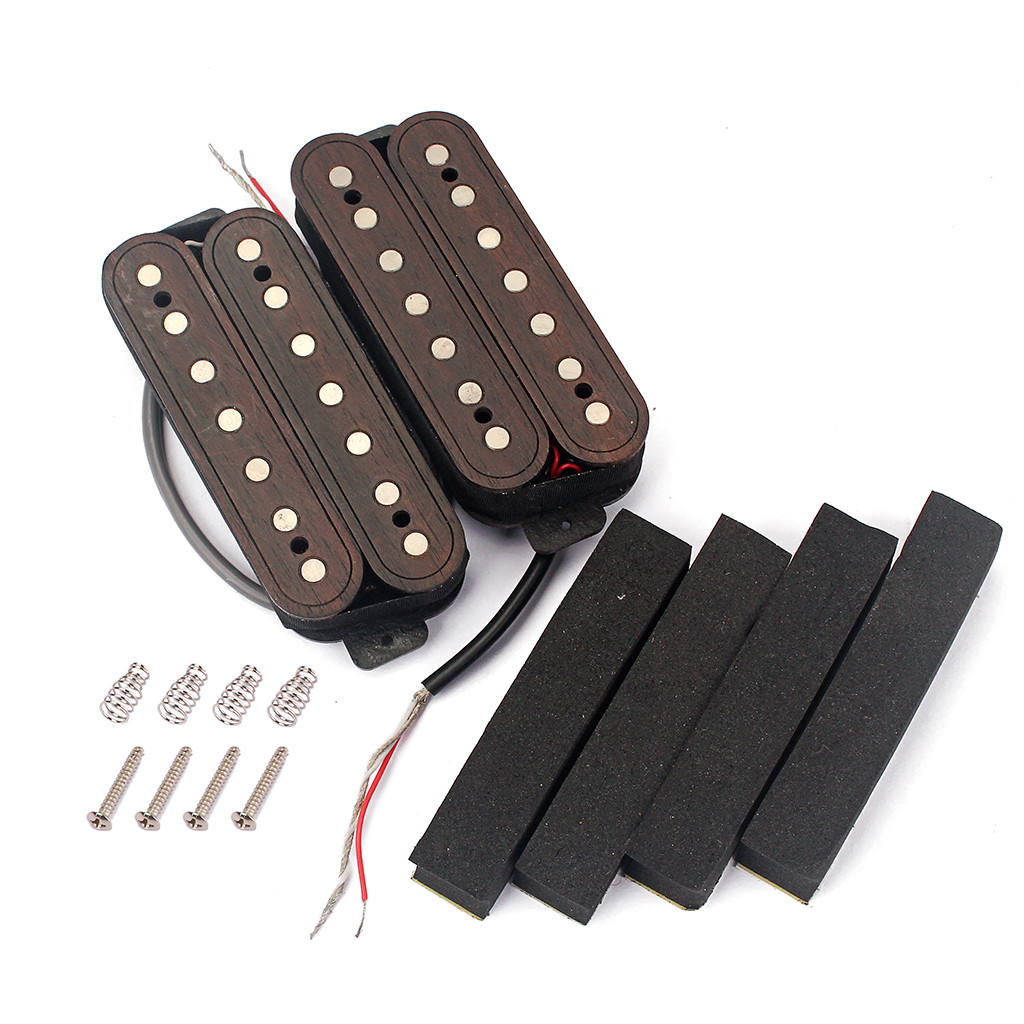 Humbucker Pickups Alnico V 7 Strings Double Coil Pickup Set rosewood Vintage Electric Guitar