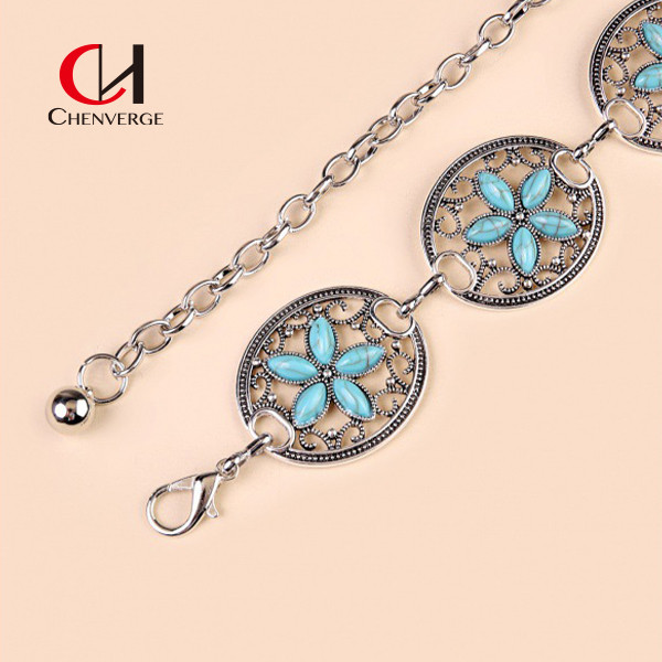 Delicate Metal Belt Women'S Standard Length Four Seasons Resort Style