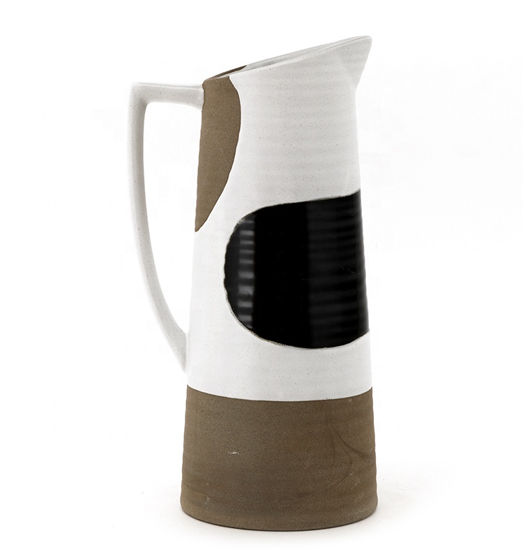 Jug Cup Coffee Water Milk Pitcher Geometric Patterns Jugs Water Ceramic Water Pots & Kettles Food
