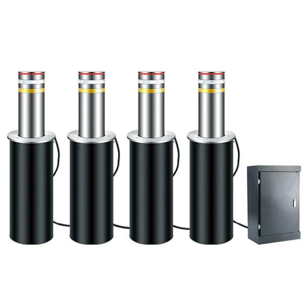 Parking Retractable Traffic Bollards Automatic Rising Hydraulic Retractable