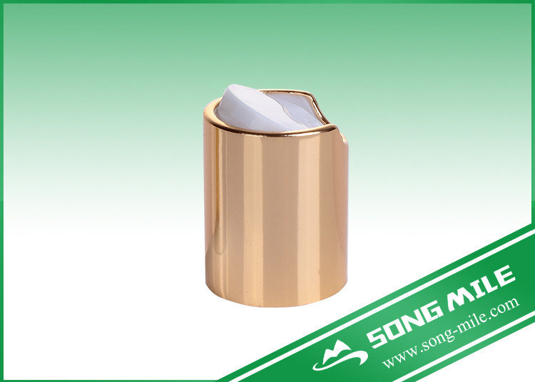 24/410,24/415,28/410,28/415 Aluminum Plastic Press Cap Gold Disc Top Cap