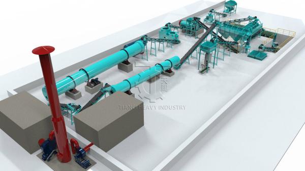 ISO9001 Chicken Manure Pellet Machine Fertilizer Production Line For Making