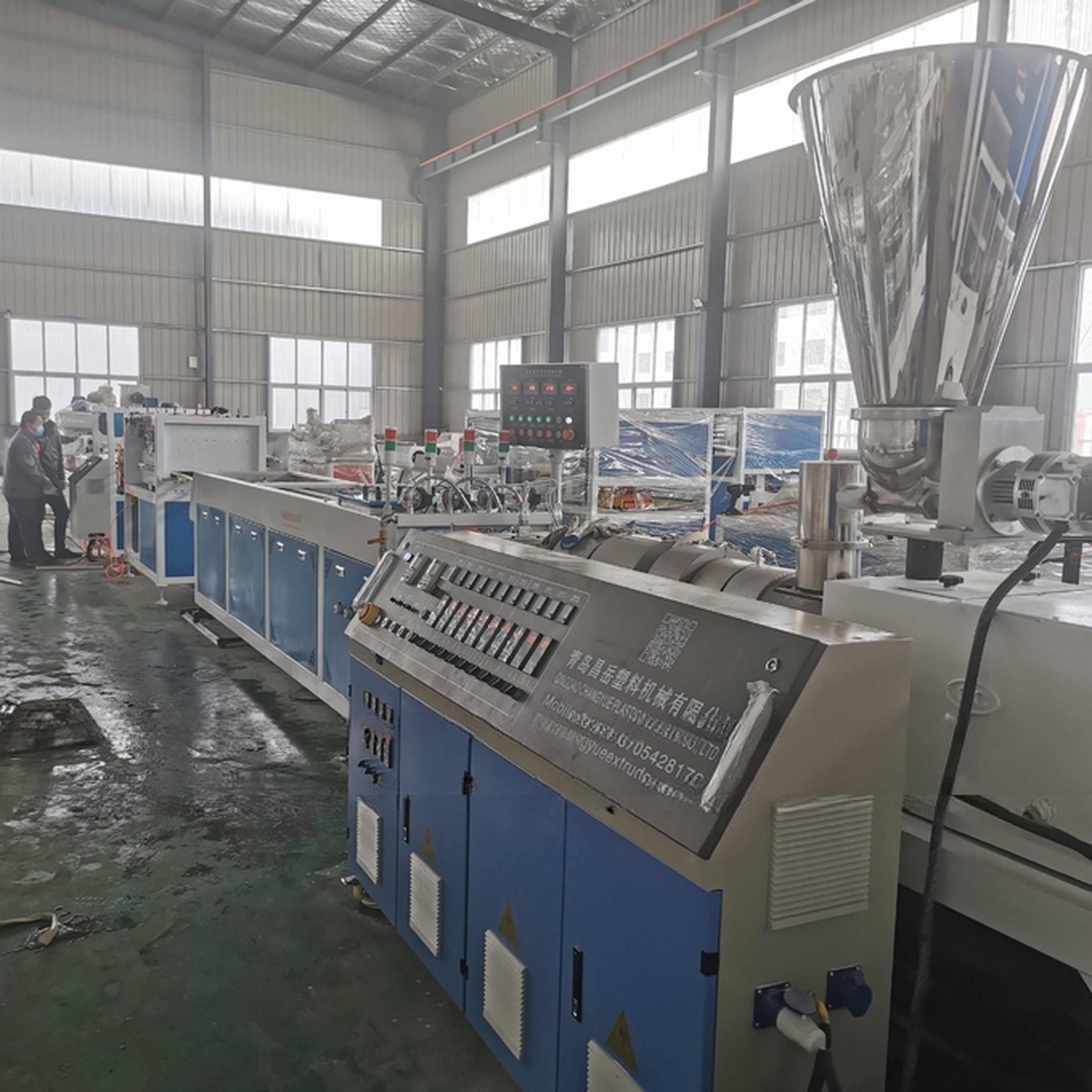 High Productivity UPVC Pipe Extrusion Machinery for 110mm Diameter Pipes Guaranteed