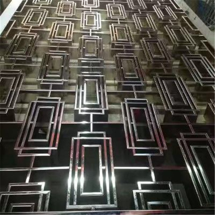 Restaurant room divider metal screen decorative partitions with color finish