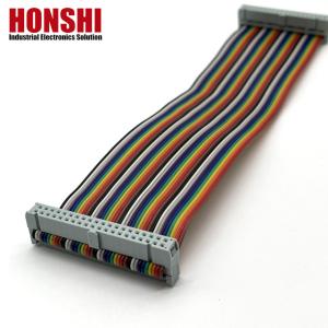 2.54mm IDC To IDC Electrical Flat Cable 40 Pin Multicolor Ribbon Cable For Automobile