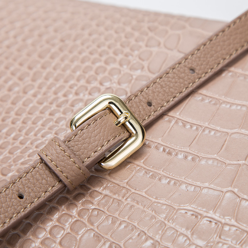 Shoulder Bags Real Leather Triangle Shape Crossbody Bag