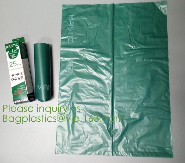 Eco-friendly Roll Compostable Plastic Bag Drawstring Biodegradable Garbage Bags,cornstarch custom compostable biodegrada