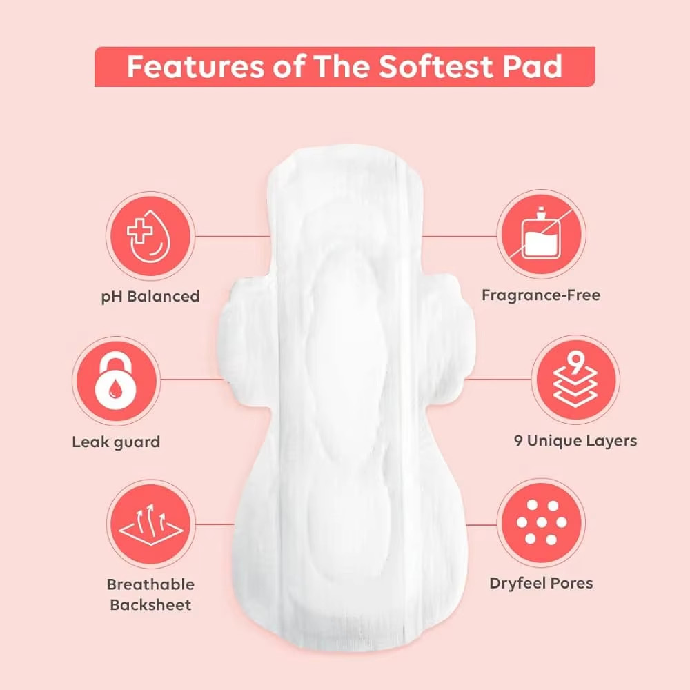 Large Size Anion Organic Cotton Sanitary Napkins Manufacturer 340mm Sanitary Pads Wholesale Disposable