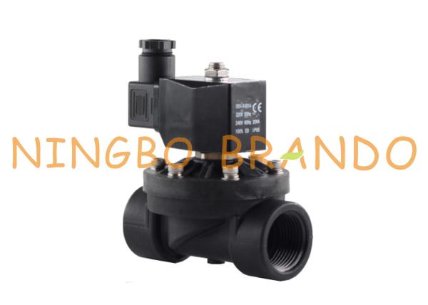 1/2 3/4 Inch PA66 Nylon Plastic Electric Water Solenoid Valve 12V 24DC 110V 220V