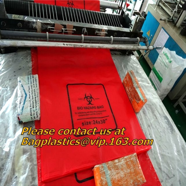 Biohazard Plastic Bags, Biohazard Bags, Red Biohazard Waste Bags, Medical waste Bag, infectious bags, bagplastics, bagea