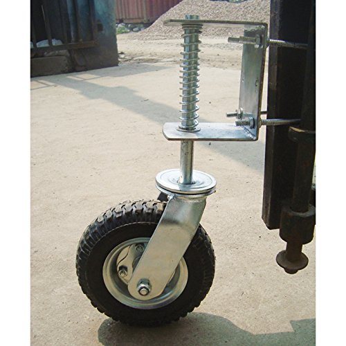 Galvanized Carbon Steel 4 Inch Hard Rubber Swivel Gate Caster for Industrial Needs