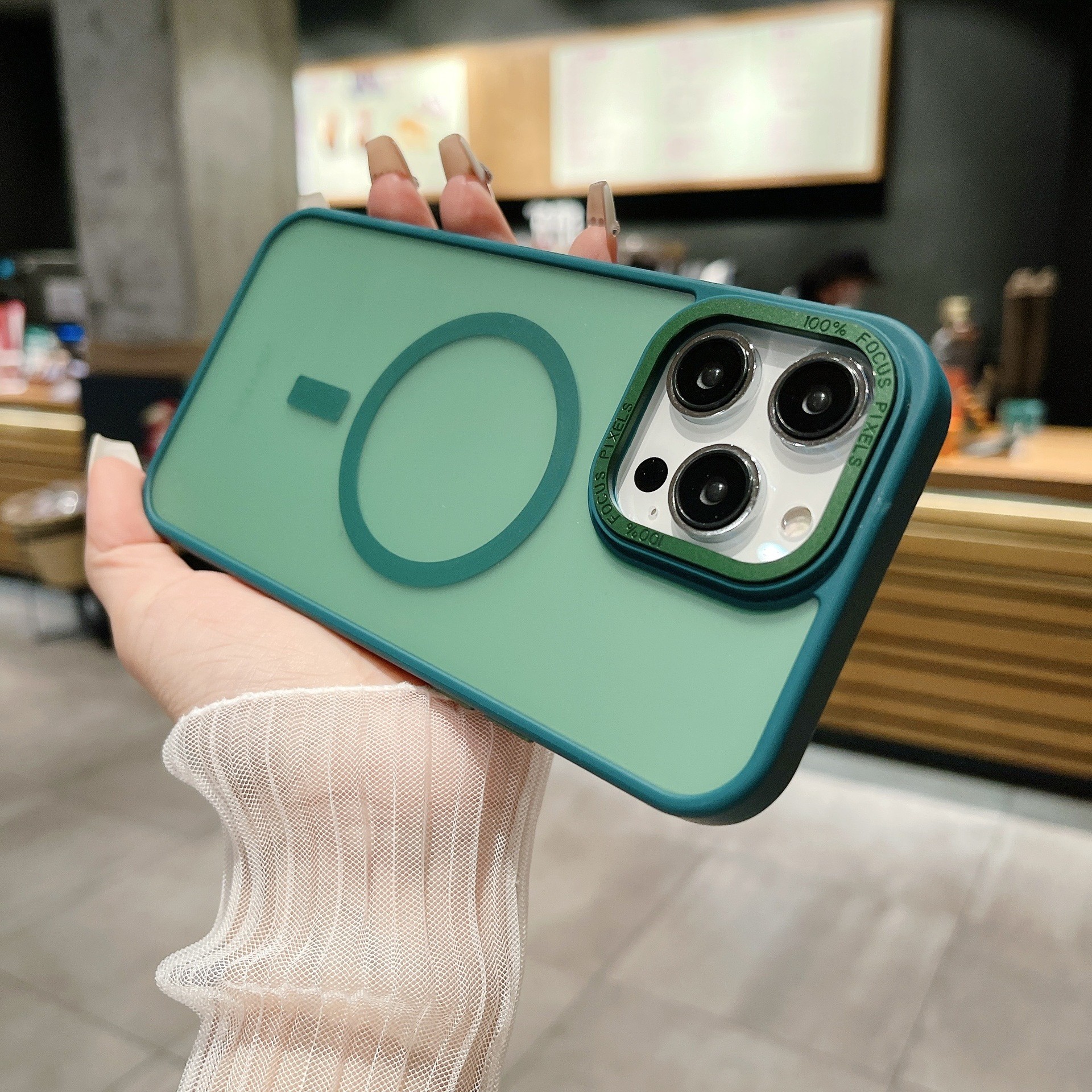 Soft TPU Magnetic Phone Case Translucent Pc Back Magsafe Cover For IPhone 16 Pro Max
