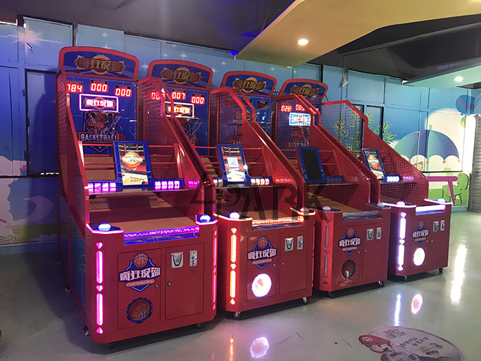 Classic Arcade video Redemption Game / Crazy Coin Operated street Basketball Machines