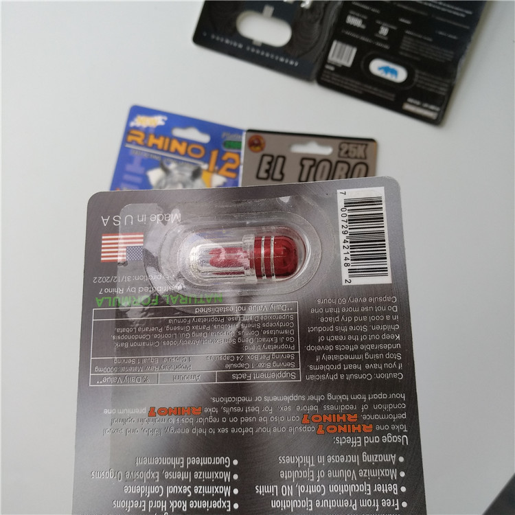 7K White Panther Packaging Blister 3d Cards Box Stiff For Male Enhancement Pill