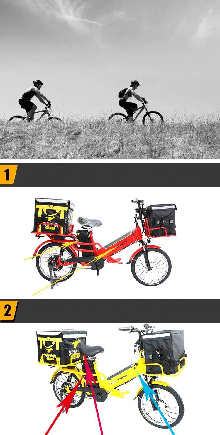 20 Inch Electric City Bike Step Through 48V 350W Dual Battery E Bike For Adults