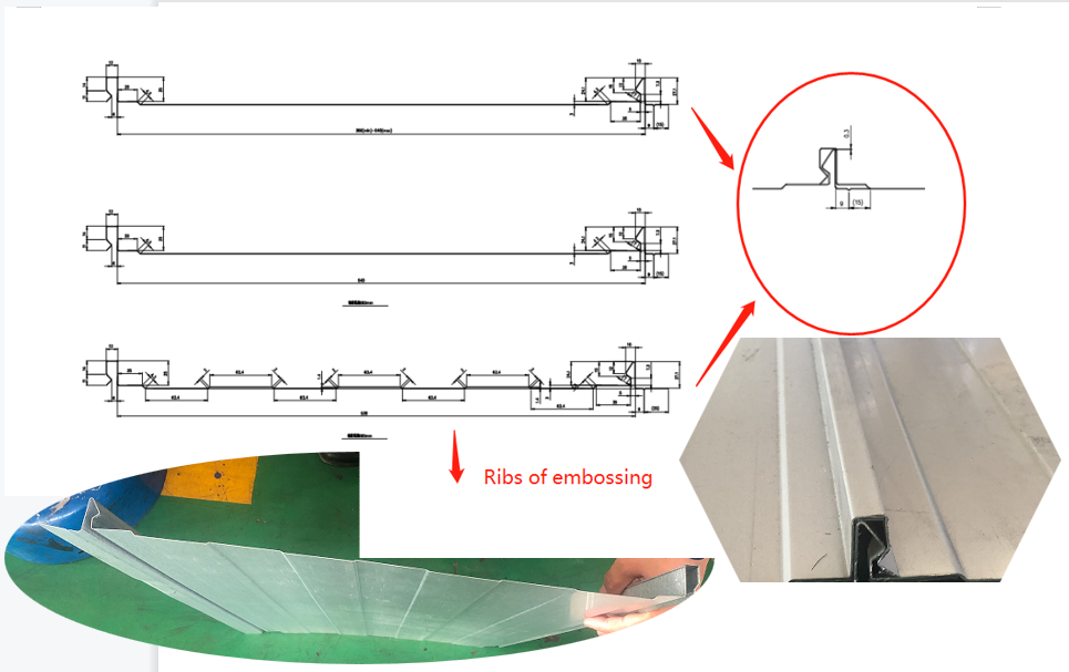 standing seam drawing profile