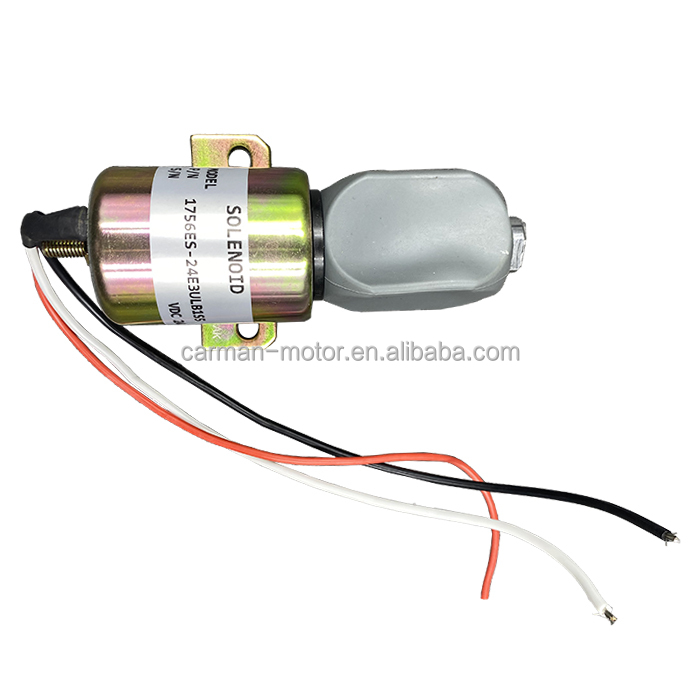 Kubota D722-E3B And Excavator E19 E20 Engine Parts 12V Stop Solenoid 1756ES 1E231-60011 Fuel Shutoff Solenoid