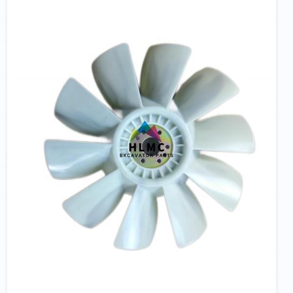 White Excavator Engine Parts 10 Blades 8 Holes 4D102 Diesel Engine Cooling Fan
