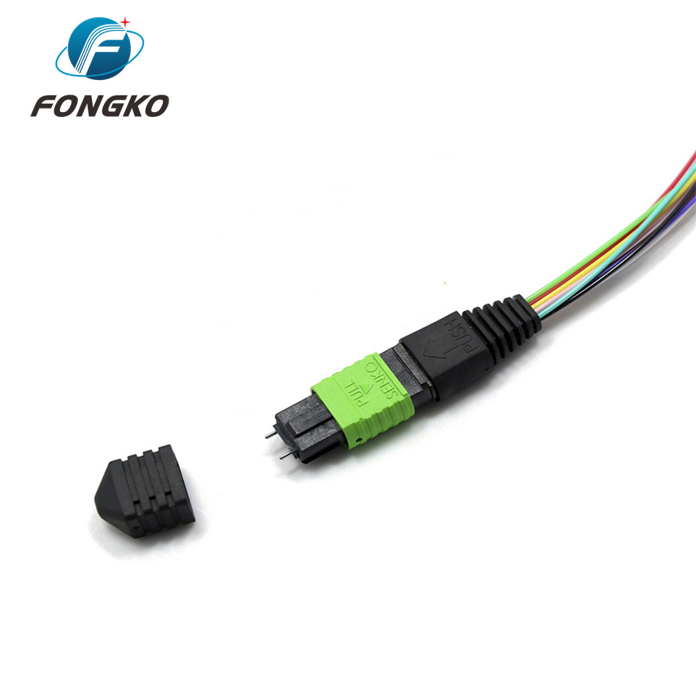 24 Fiber MTP MPO Patch Cable Male Fanout Single Mode Jumpers 0.5m
