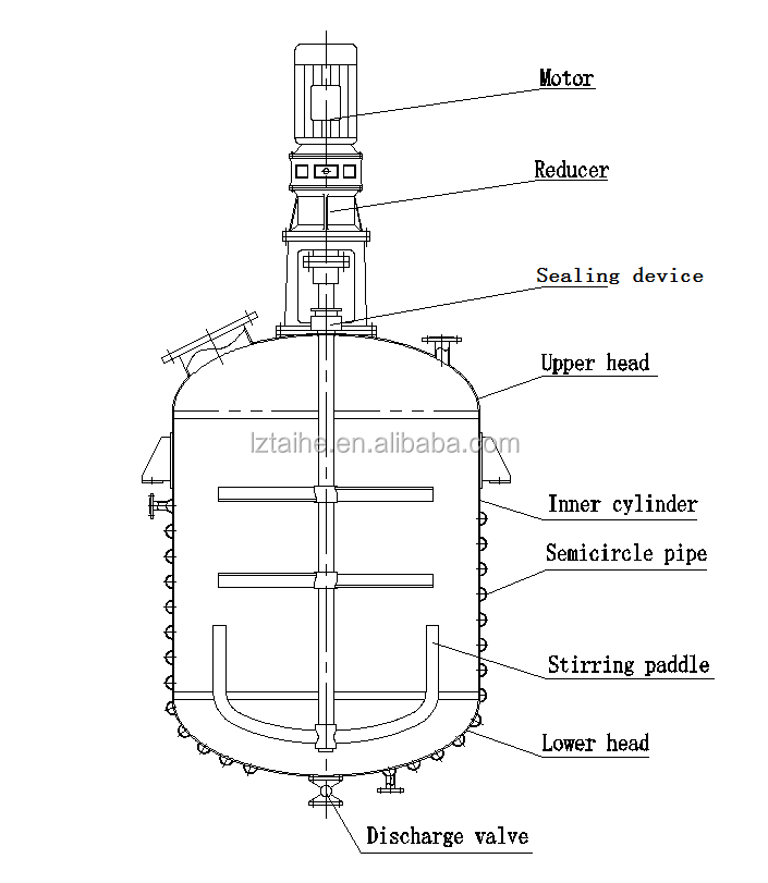 10000L Limpet Coil Reactor Tanks Vessel Stainless Steel Reactor for High- Performance