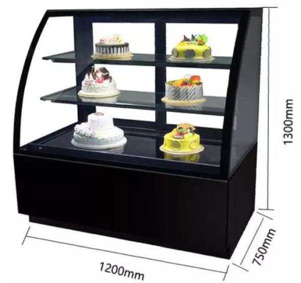 Stainless Steel Refrigerated Cake Display Cabinets 410L Capacity CE Certificated