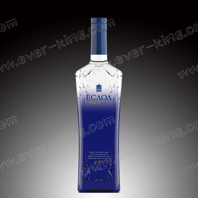 Crystal White Flint Custom Glass Bottle 750/1000 ML for Luxury Spirits