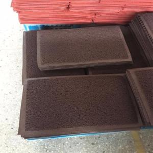Plain Coir Entrance Matting Puzzle Style PVC Material Shaggy Pattern