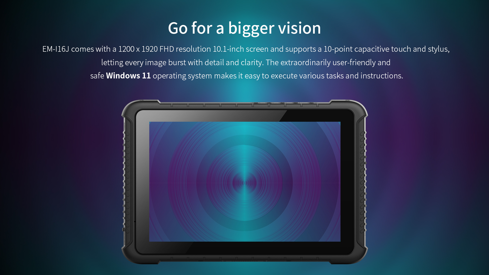 10 inch WiFi 4G GPS Car Mount Rugged Tablet PC with Intel Jasper Lake N5100 Processor
