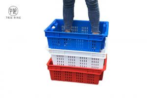  Polyethylene HDPE 30 Litres Euro Stacking Containers Plastic Stack Nest Fish Box Manufactures