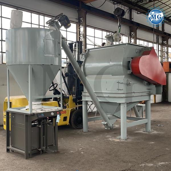 Energy Saving Dry Mix Powder Mortar Mixing Plant With Twin Double Shaft Paddle