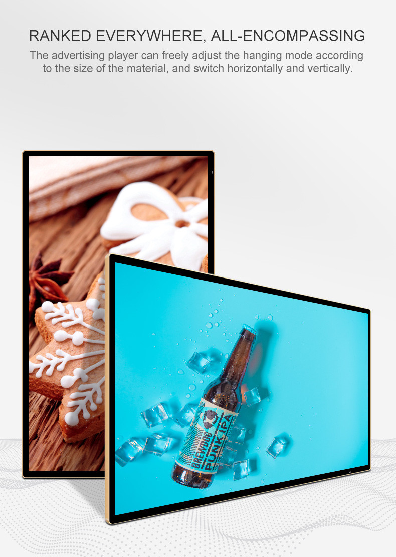 85 Inch HD Wall Mounted Advertising Computer Android Touch Screen LCD Display