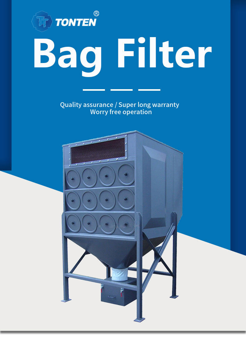Industrial Workshop Jet Pulse Dust Collector Filtration System Waste Gas Treatment