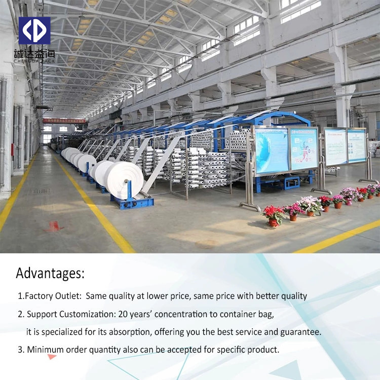 1000KG 2000KG PP Bulk Bags Circular Type With Virgin Polypropylene Material