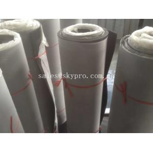 Fabric Rubber Sheet Roll , Textured Surface Rubber Sheets With Cotton Nylon And